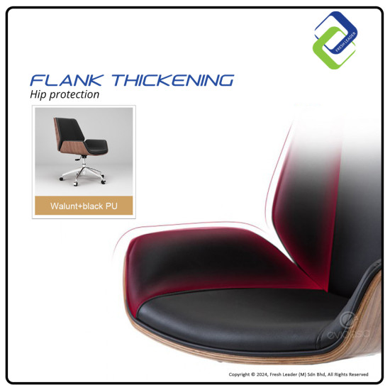 High-End Medium Back Office Chair: Luxury Leather Ergonomics