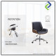 High-End Medium Back Office Chair: Luxury Leather Ergonomics