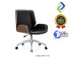 High-End Medium Back Office Chair: Luxury Leather Ergonomics