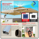 Romantic Solar LED Patio Umbrella 3m – Premium Outdoor Garden Shade for Balcony, Café, or Backyard