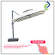 Standard 2.5m Outdoor Roman Umbrella + 165kg Water Tank Base