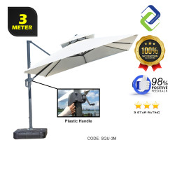 Standard Outdoor Roman Umbrella 3m + 165kg Water Tank Base