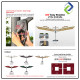 Premium 3 Meter Outdoor Patio Umbrella with Solar Lights – Windproof Double-Top Design for Backyard & Café