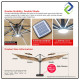 Premium 3 Meter Outdoor Patio Umbrella with Solar Lights – Windproof Double-Top Design for Backyard & Café