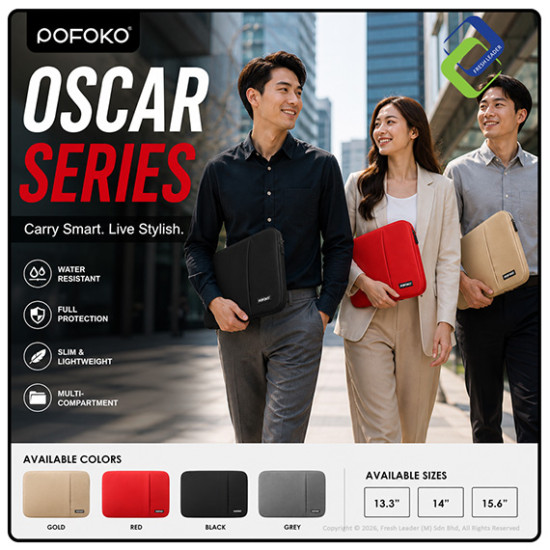 POFOKO Oscar Laptop Sleeve 13–15.6 Inch Shockproof Case
