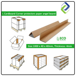 ProtectaPack 100cm L Shape Cardboard Corner Protector - Paper Angel Board for Packing