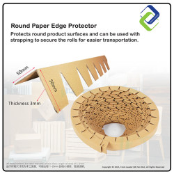 Spiral Paper Edge Protector 50m Roll – Strong Carton & Corner Protection for Shipping