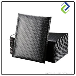 Black Bubble Wrap Envelope 38x52cm – Self-Adhesive Mailing Bag