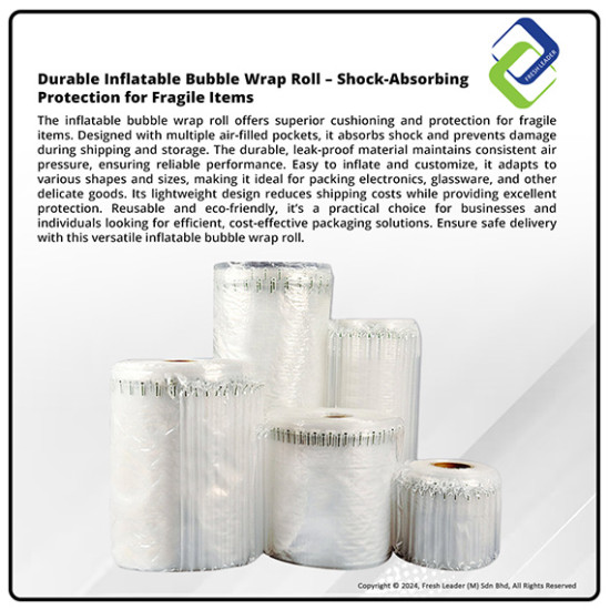 Inflatable Bubble Wrap Roll 1300mm x 200m – Protective Packaging Solution