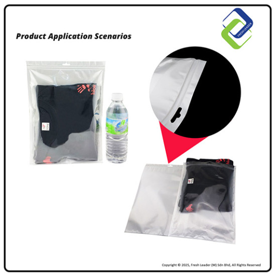 Clear Zip Lock Plastic Bags 25x35cm (100pcs) – Reusable Packaging Pouches