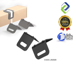 Protective L-Shaped Corner Guard 36×28×28×1.8mm (Black) – Strong Edge Protector for Shipping Boxes