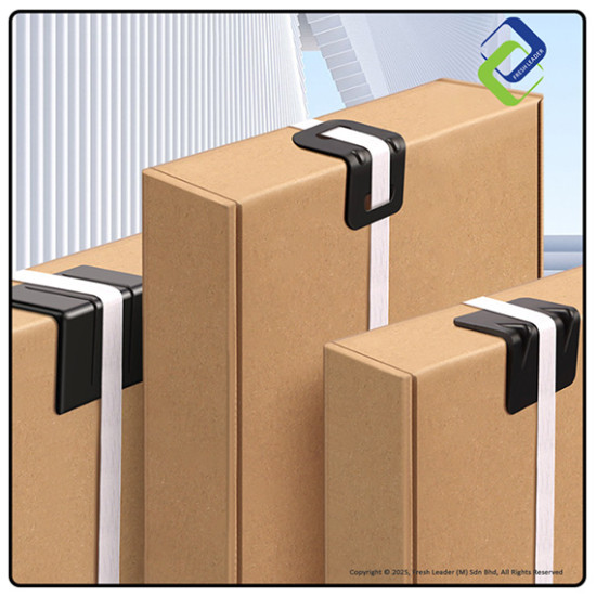 Protective L-Shaped Corner Guard 36×28×28×1.8mm (Black) – Strong Edge Protector for Shipping Boxes