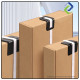 Protective L-Shaped Corner Guard 36×28×28×1.8mm (Black) – Strong Edge Protector for Shipping Boxes