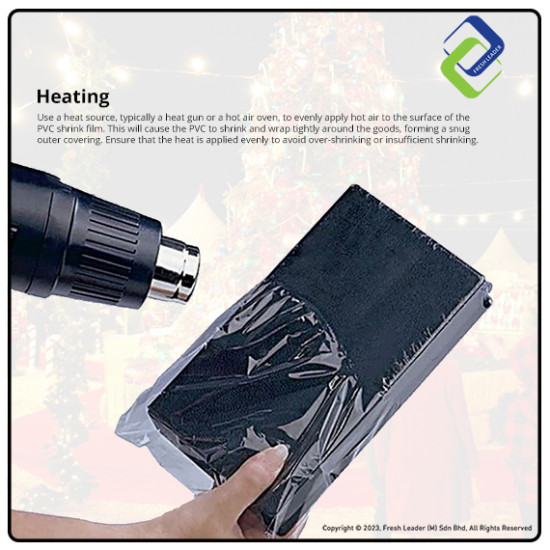 PVC Shrink Film for Packaging 16cm Width x 10m PVC Shrink Film for Packaging 16cm Width x 10m