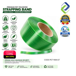 Premium PET Polyester Strapping Band 16mm x 0.8mm 520KG