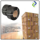 Durable 12mm × 0.8mm × 1580m Black PP Strapping – Industrial Plastic Band, 80kg Load Capacity