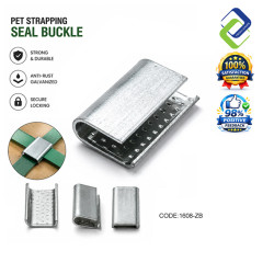 PET Strapping Seal Buckle 16mm Galvanized Steel 1kg Pack