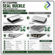 PET Strapping Seal Buckle 16mm Galvanized Steel 1kg Pack