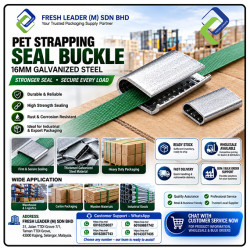 PET Strapping Seal Buckle 16mm Galvanized Steel 1kg Pack