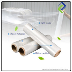 Compact Stretch Film Roll: Baby Roll 100mm x 250g for Quick Packaging