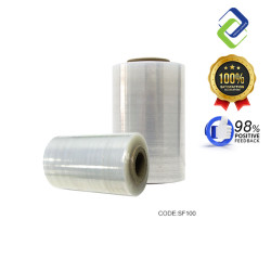 Compact Stretch Film Roll: Baby Roll 100mm x 250g for Quick Packaging
