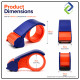 Smooth Operation: 48mm Plastic Roller Tape Dispenser for Quick Taping