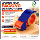 Smooth Operation: 48mm Plastic Roller Tape Dispenser for Quick Taping