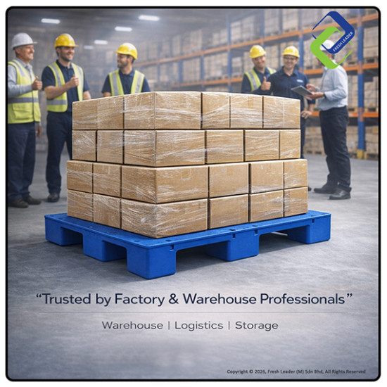 Industrial HD Plastic Pallet 2T 1200×1000 | Fresh Leader