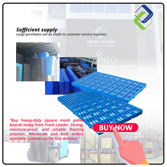 Heavy-Duty Square Mesh Pallet Board 30x30x5cm – Moisture-Proof & Durable Flooring Solution