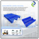 Industrial Blue HDPE Pallet – Strong Grid Deck, 3-Stringer Base for Factory & Storage Use
