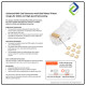 PowerSync RJ45 Transparent Crystal Head 20PCS/Pack – 24K Gold-Plated Connectors for Stable Network Transmission PowerSync RJ45 Transparent Crystal Head 20PCS/Pack – 24K Gold-Plated Connectors for Stable Network Transmission