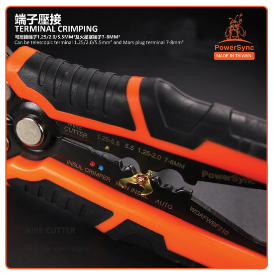 PowerSync Multifunctional Automatic Wire Stripper 8 Inches PowerSync Multifunctional Automatic Wire Stripper 8 Inches
