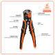 PowerSync Multifunctional Automatic Wire Stripper 8 Inches PowerSync Multifunctional Automatic Wire Stripper 8 Inches