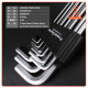 PowerSync Extra Long 9 Pcs Extractor Hex Key Ball Point Wrench Set