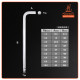 PowerSync Extra Long 9 Pcs Extractor Hex Key Ball Point Wrench Set