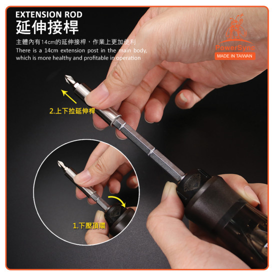 PowerSync 14 in 1 36T Extendable Ratcheting Screwdriver Tool Set