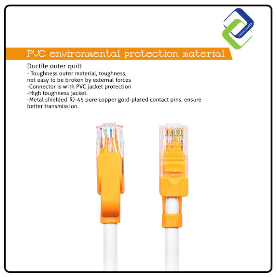 CAT 6e Giga-Speed LAN Round Cable [1.5M] 