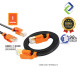 Cat 7 High-Speed Flat LAN Network Cable (Black, 1m) Cat 7 High-Speed Flat LAN Network Cable (Black, 1m)