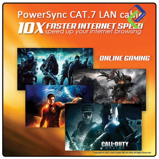 Powersync Cat 7 Flat LAN Cable 3m White – High-Speed 10Gbps Powersync Cat 7 Flat LAN Cable 3m White – High-Speed 10Gbps