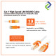 Cat 7 Super High Speed Damper Series Network Cable White / Round Cable [1M] 