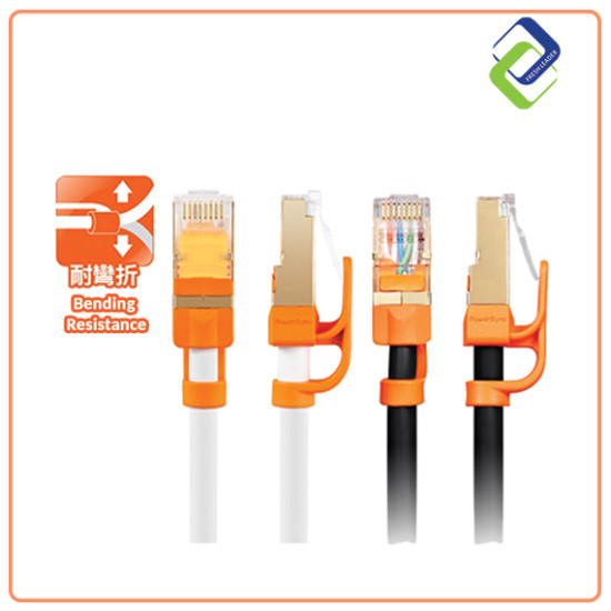 Cat 7 Super High Speed Damper Series Network Cable White / Round Cable [1M] 