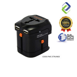 Powersync 2.1A Dual USB Travel Adapter