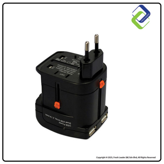 Powersync 2.1A Dual USB Travel Adapter Powersync 2.1A Dual USB Travel Adapter