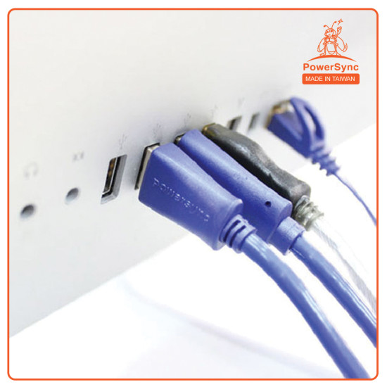 PowerSync USB3.0 A Male to MICRO B cable 1.8m