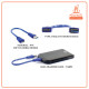 PowerSync USB3.0 A Male to MICRO B cable 1.8m