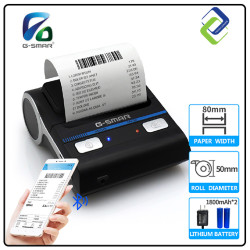 G-Smar Portable Thermal Printer with 80MM Width Receipt
