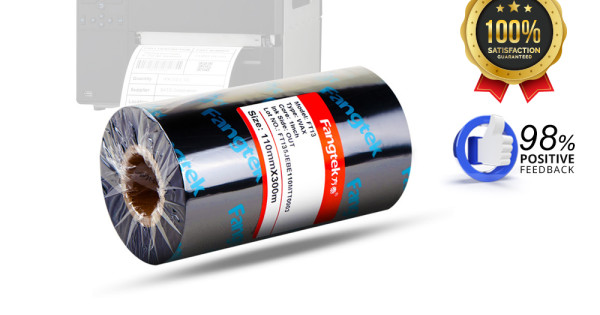 Optimized 110mm x 300m Mixed-Resin Barcode Printer Ribbon - Premium Quality