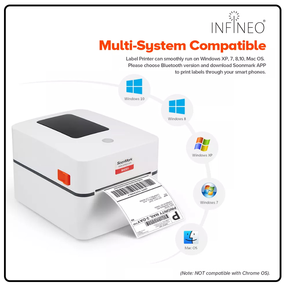 Efficient Shipping Management SoonMark Thermal Label Printer 4x6