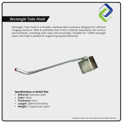 200mm Display Hook – Durable Hanging Solution for Rectangle Tubes