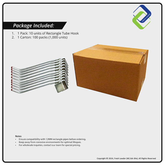 250mm Display Hook – Durable Hanging Solution for Rectangle Tubes 250mm Display Hook – Durable Hanging Solution for Rectangle Tubes